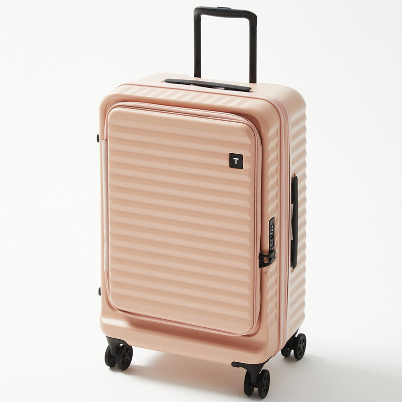 New front open suitcase women's 20-inch small boarding case 24-inch anti-drop trolley case travel bag password case