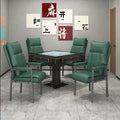 Mahjong chair, chess and card room, special plaid, long-sitting backrest, conference stool, teahouse table, home office computer chair
