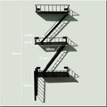Trendy multi-tiered staircase shelf set - iron art wall-mounted storage rack for home bedroom decoration and organization