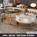 Gray glass + glossy pandora - gold frame white cabinet
