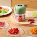 Electric garlic masher mini garlic paste handy gadget kitchen garlic masher garlic masher garlic paste food supplement meat grinder for home garlic peeler