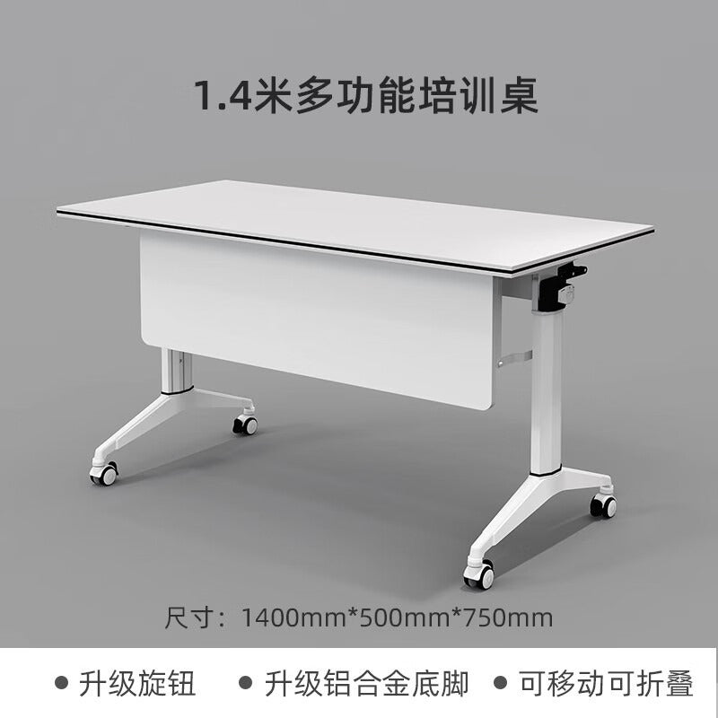Saint rico movable training table foldable conference bench table office desk flip table desk and chair