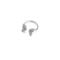 Wholesale diamond-studded open ring - european & american cross-border fashion jewelry, butterfly ring, versatile minimalist handpiece for women