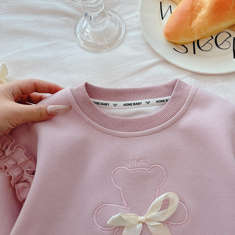 girls' sweatshirt - new autumn collection: stylish princess long-sleeve top for kids, pullover style for toddlers and young children, perfect for spring and autumn