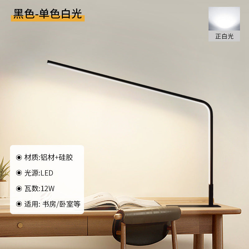 Full spectrum led desk lamp - eye protection for bedroom, study, and students - flicker-free, ideal for reading and writing