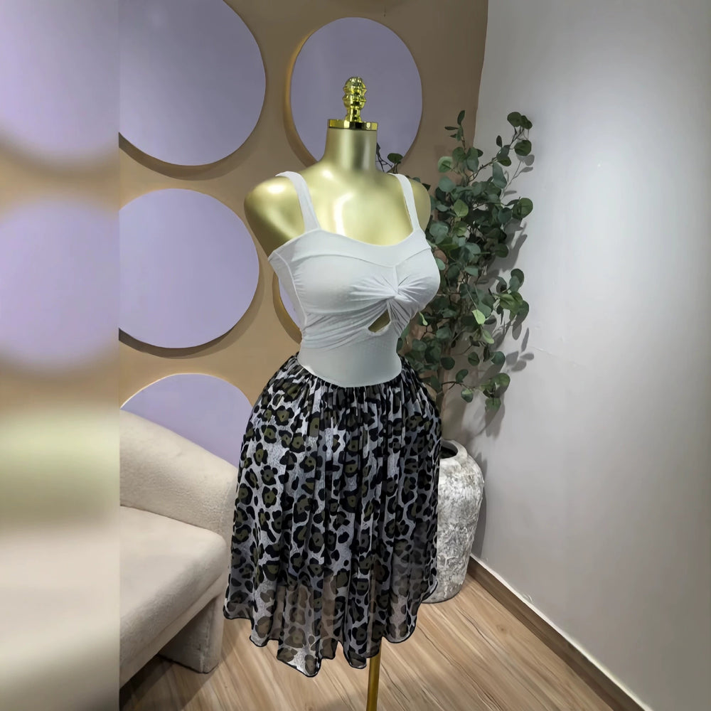 European and american cross-border women's fashion:  early summer new sleeveless backless twist cutout cinched waist ruched mini dress