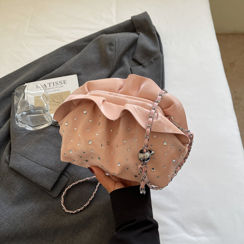 Cross-border premium texture portable bucket bag 2025 summer new niche shoulder bag trendy fashion commuter messenger bag