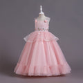 Amazon's new children's dress: patchwork princess gown for girls - high-end, stylish, perfect for hosts, performances, and evening events