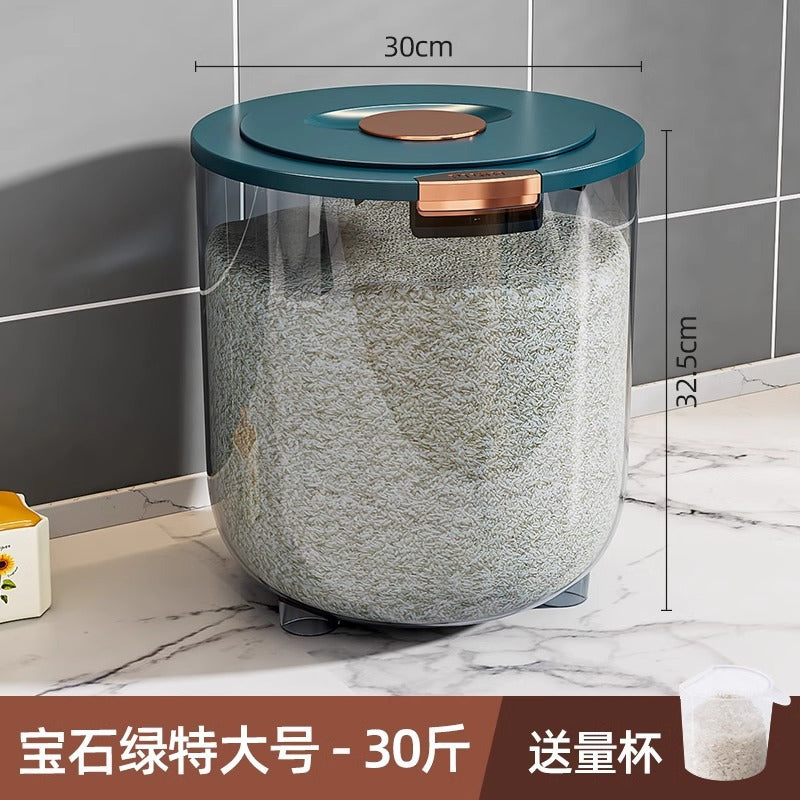 Rice bucket household insect-proof moisture-proof sealed bucket rice bucket rice flour storage tank container large capacity rice bucket box
