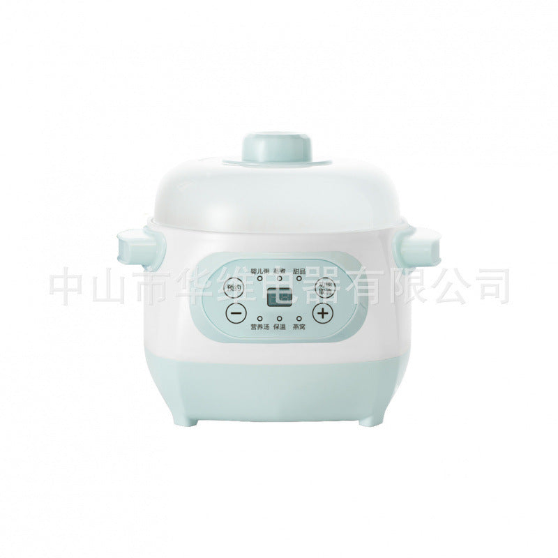 Electric mini ceramic stew pot - multifunctional, programmable, and timed for health & wellness. perfect for soups, bird's nest, and more. ideal gift