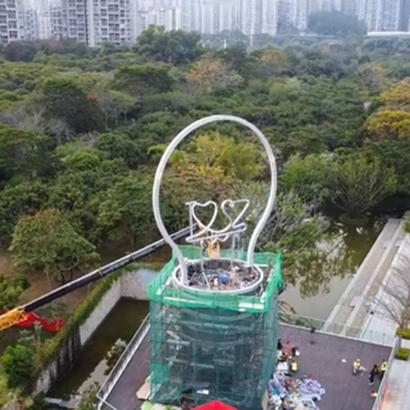 Big light bulb cultural tourism night tour landscape light Meichen installation space art park scenic landscape lighting installation