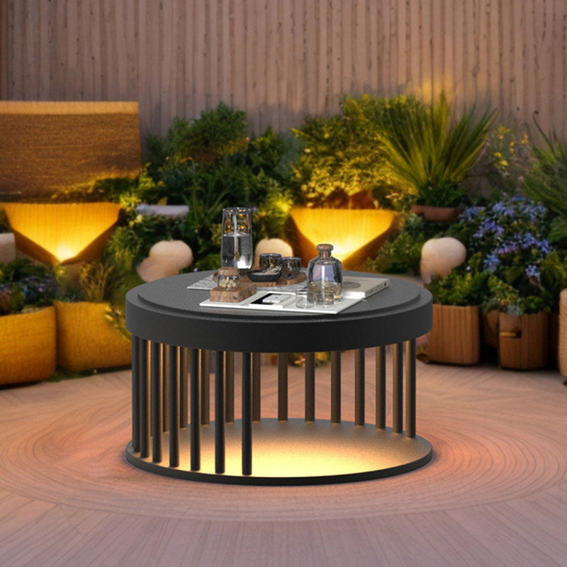 Outdoor solar powered floor lamp - patio, garden, night light, table lamp, coffee table lamp, waterproof lawn lamp, villa courtyard light