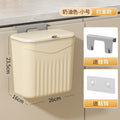 Kitchen hanging trash can for home cabinet wall hanging storage bucket plastic toilet bathroom trash can with lid wholesale