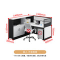 Saint li office desk - staff desk with partition, cubicle, and computer desk for finance staff
