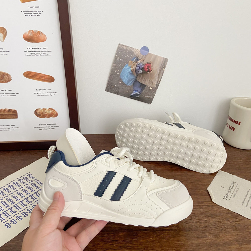 German army trainer platform sneakers - women's versatile white shoes, new chic & niche design for autumn 2025, student style athletic board shoes