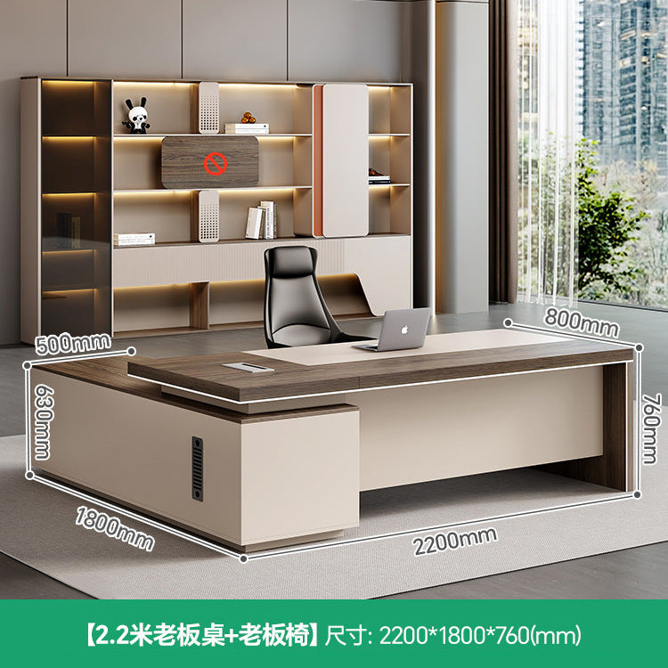 Saint li executive desk - modern minimalist office furniture for managers and supervisors - office desk and chair set - executive office desk