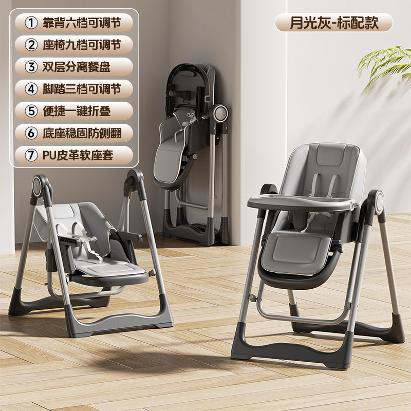 Baby Dining Chair Intelligent Early Education Music Dining Chair Rocking Chair Two-in-One Multifunctional Baby Dining Table and Chair Children's Dining Chair