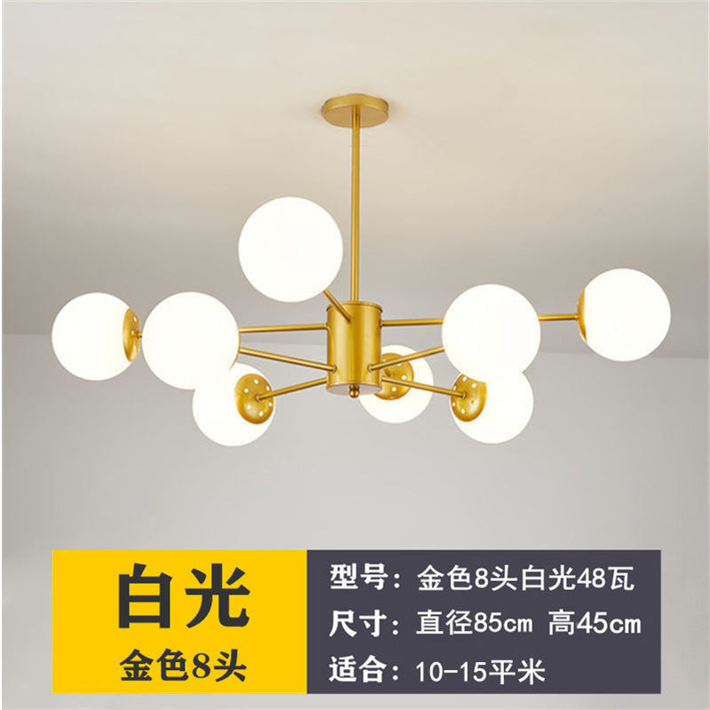 Nordic led pendant light - modern minimalist style for living room,  new arrival, bedroom main light, gold magic bean lamp
