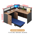 Saint li staff desk employee slot with lunch break foldable bed booth computer desk and chair combination