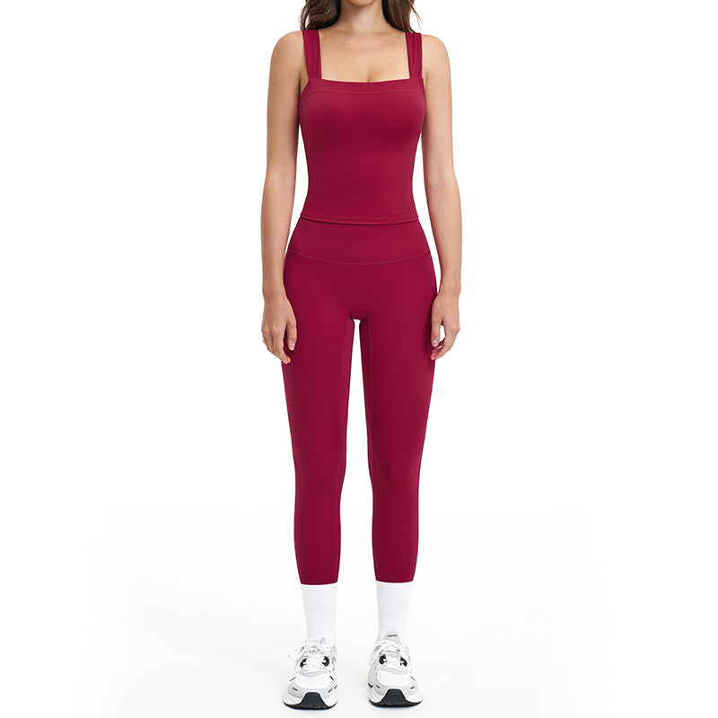 brushed new arrival yoga suit silmslimming look quick-drying fitness clothes outdoor running sports suit for women 4520