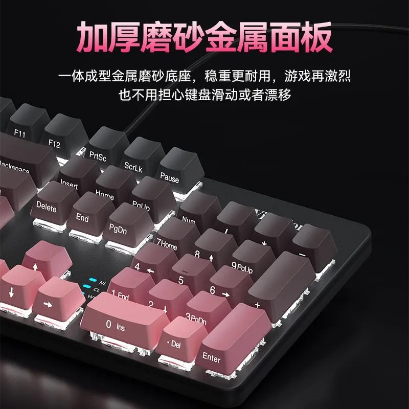 Viewsonic ku520pro true mechanical keyboard - gaming, blue switch, full n-key rollover, rgb gradient