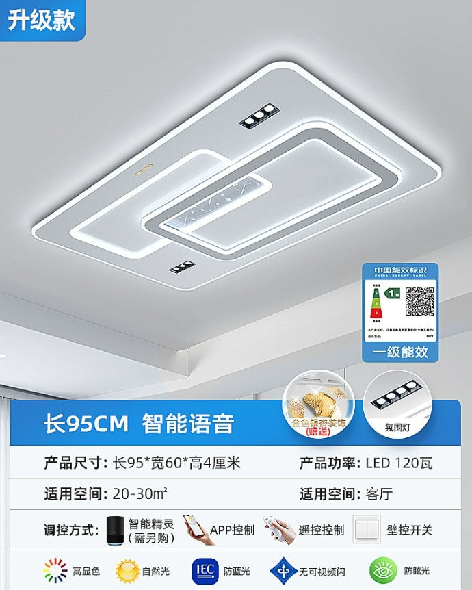 new living room lights: minimalist ceiling lights, elegant chandeliers, grand hall main lights, zhongshan lighting for the entire home