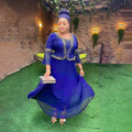 african plus size  beaded pure colordressfashionexport women's clothing fake two-piece set pleated skirt