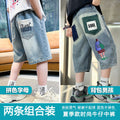 [color matching letters + backpack boy] 2 pieces