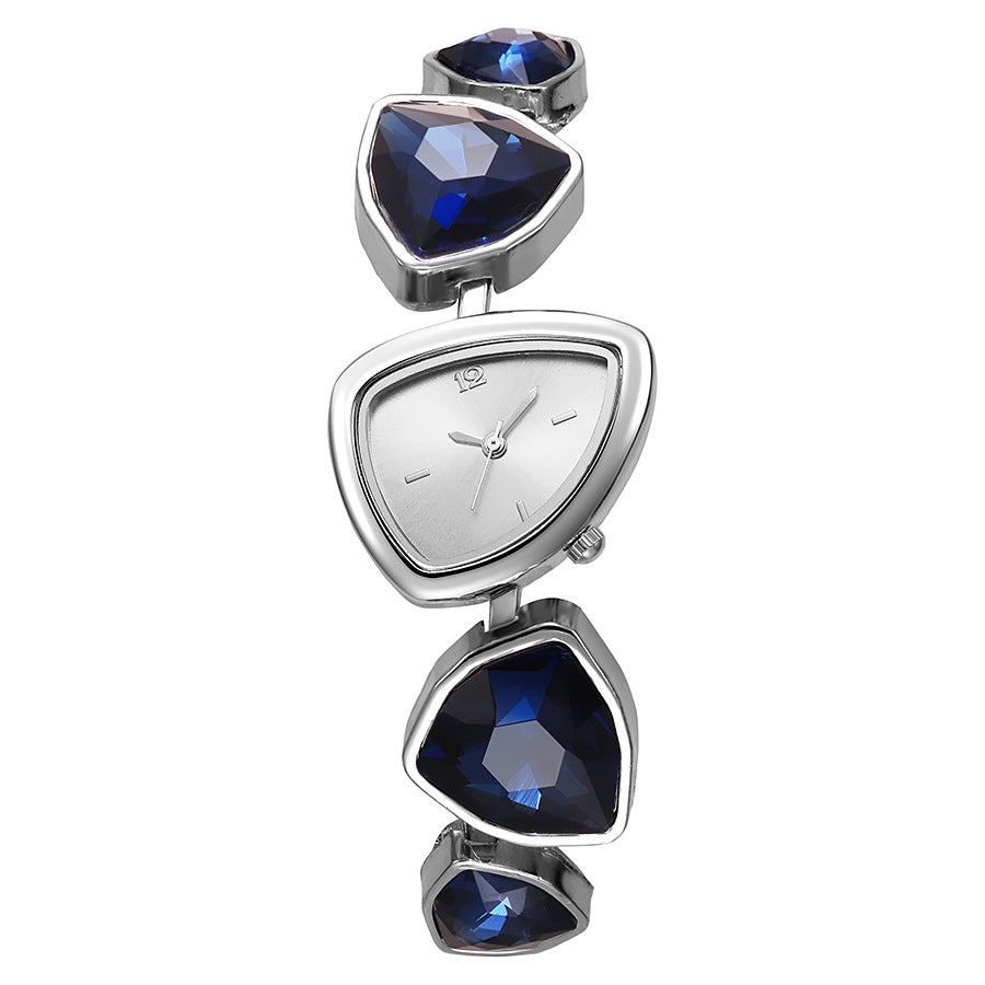 New arrival high-looking fashion women's accessible luxury irregular diamond-encrusted watch crystal niche high-looking quartz women's watch wholesale