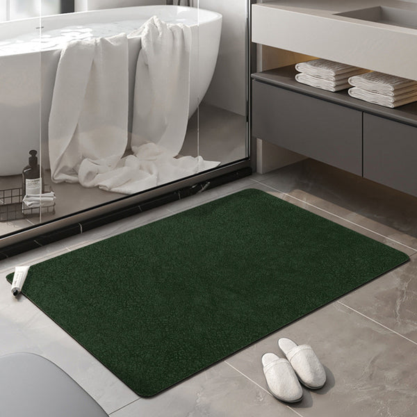 Toilet absorbent leather floor mat diatomite bathroom non-slip mat quick-drying foot pad toilet door toilet bathroom bathroom
