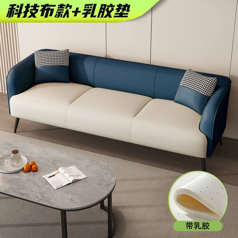 Fully assembled technical fabric sofa small apartment scandinavian double two or three people living room rental apartment popular style simple