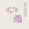 Kids' summer outfit set - short sleeve two-piece set for girls - lightweight and cute summer clothes