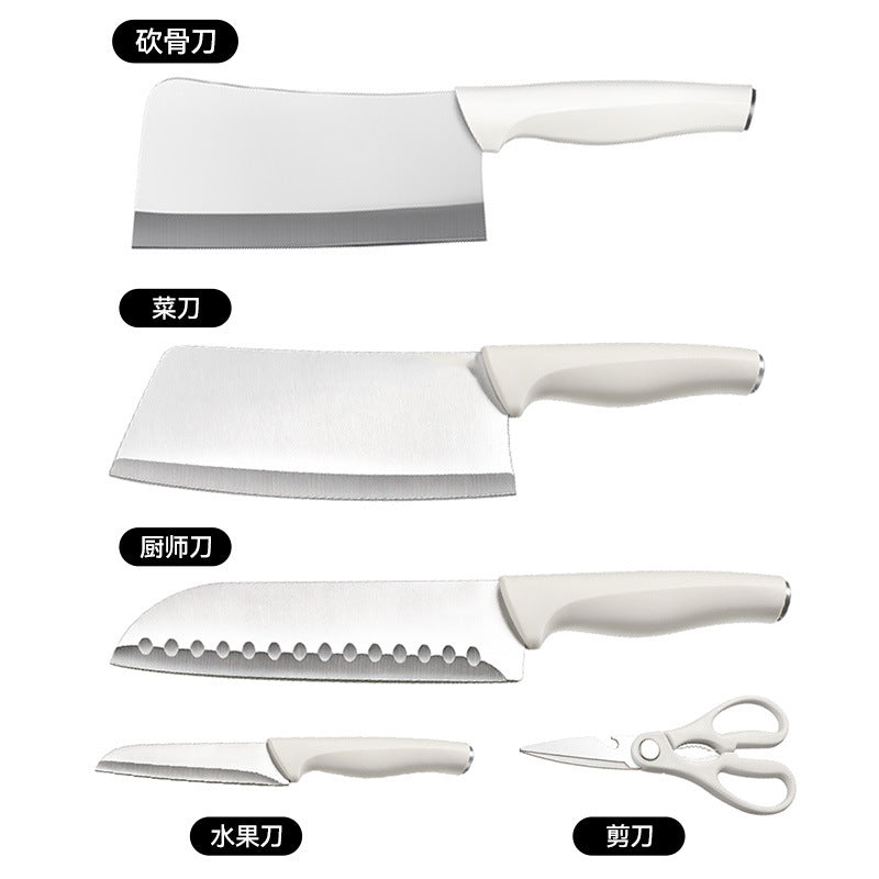Baby food knife, meat slicing knife, women's special kitchen knife, kitchen knife holder suitfor homepopular fruit knife
