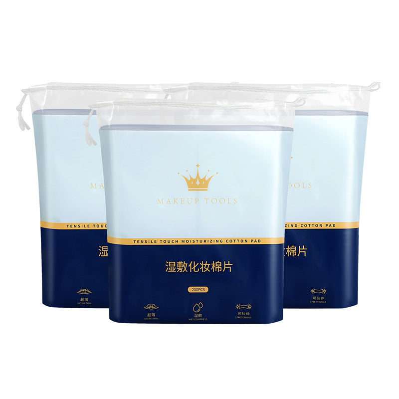 Snow mary mummy wet compress cotton 200 pieces oem personalized disposable water-saving diy facial mask wet compress oem