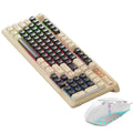 Colorful igame g200 wired color-splitting backlit keyboard and mouse combo - mechanical feel, gaming, esports, desktop, all-in-one