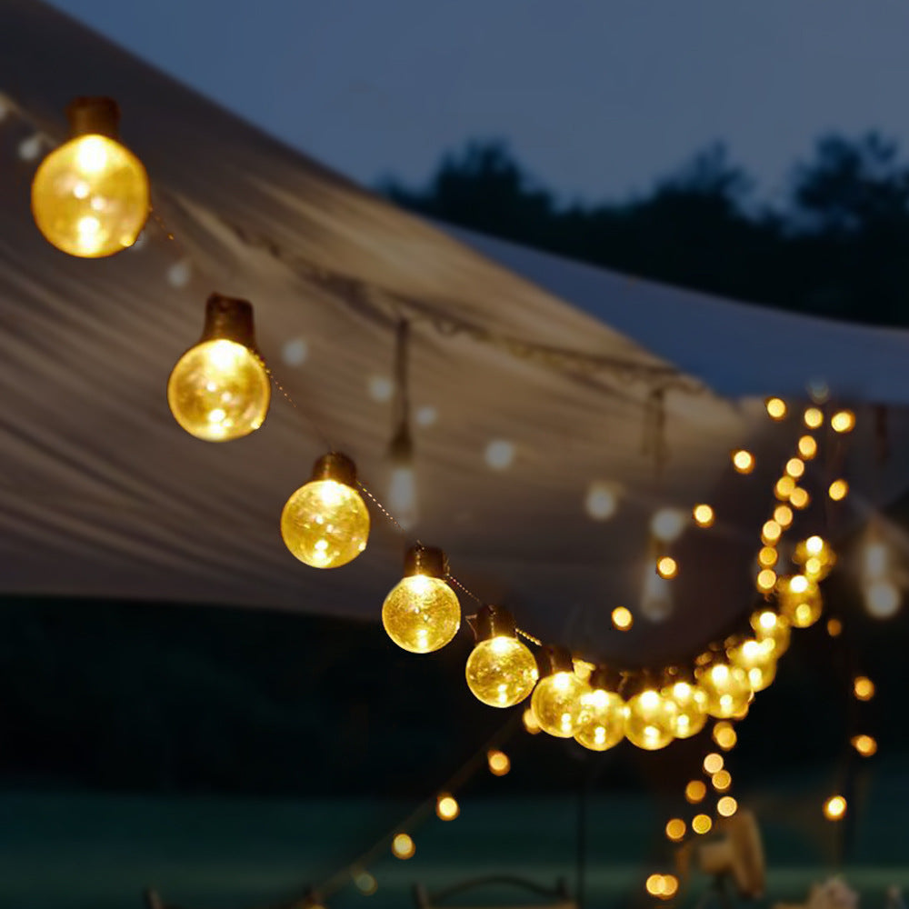 LED bulb light string outdoor camping gypsy star decorative lights battery box night market stall atmosphere arrangement string lights