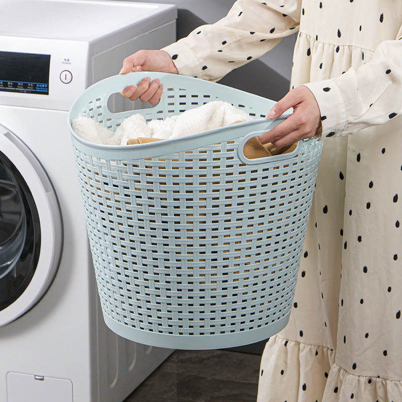 Simple dirty clothes storage basket Household stackable dirty clothes basket Laundry basket Japanese plastic dirty clothes basket storage basket