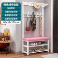 Simple shoe changing stool entrance door for home coat rack floor-standing entrance storage rack all-in-one foyer multifunctional coat rack