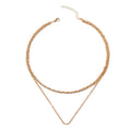 Wholesale alloy pendants: european and american cross-border personalized square necklaces for women - unique, irregular, multi-layered snake chain necklaces
