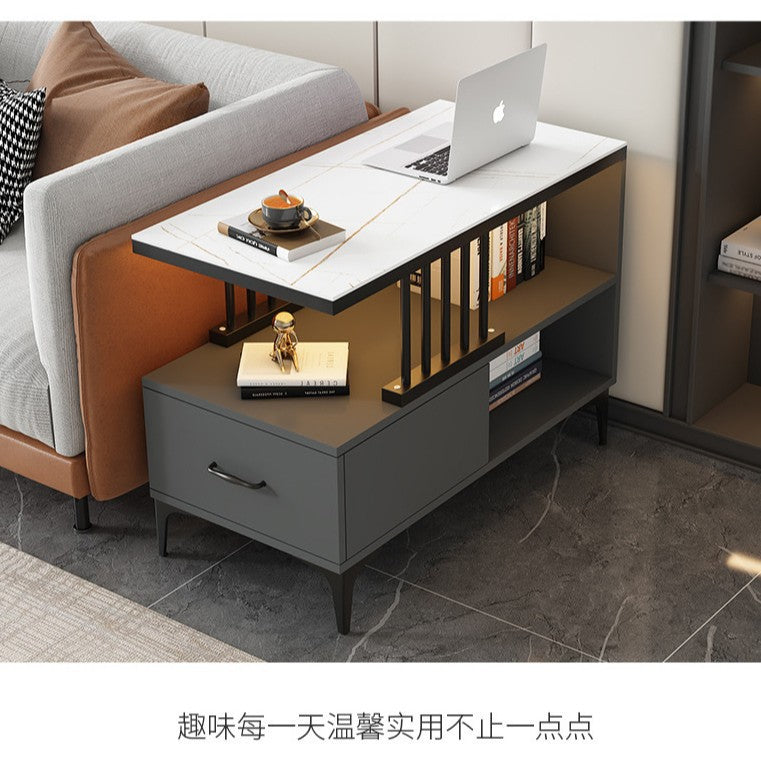 Sofa side cabinet Light luxury side cabinet Living room side table Seam storage corner few simple modern narrow side cabinet Locker