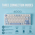 Aula/wolf spider f75 custom mechanical keyboard gasket structure hot-swappable wireless three-mode bluetooth keyboard