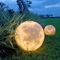 Outdoor waterproof patio light meteorite crater moon lamp pool light garden light minimalist creative rechargeable light fiberglass
