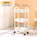 Kitchen storage rack organizer with wheels - multi-tier rolling cart for home use - mobile storage shelf