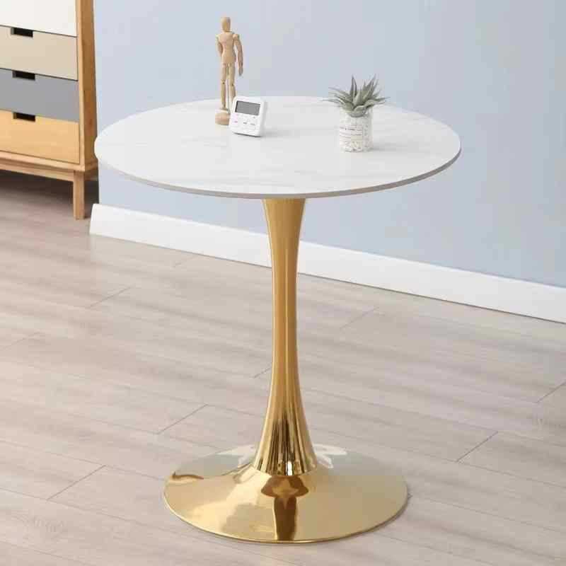 Accessible luxury slate small round table small apartment dining table tulipfor home table balcony bedroom round side table dining table