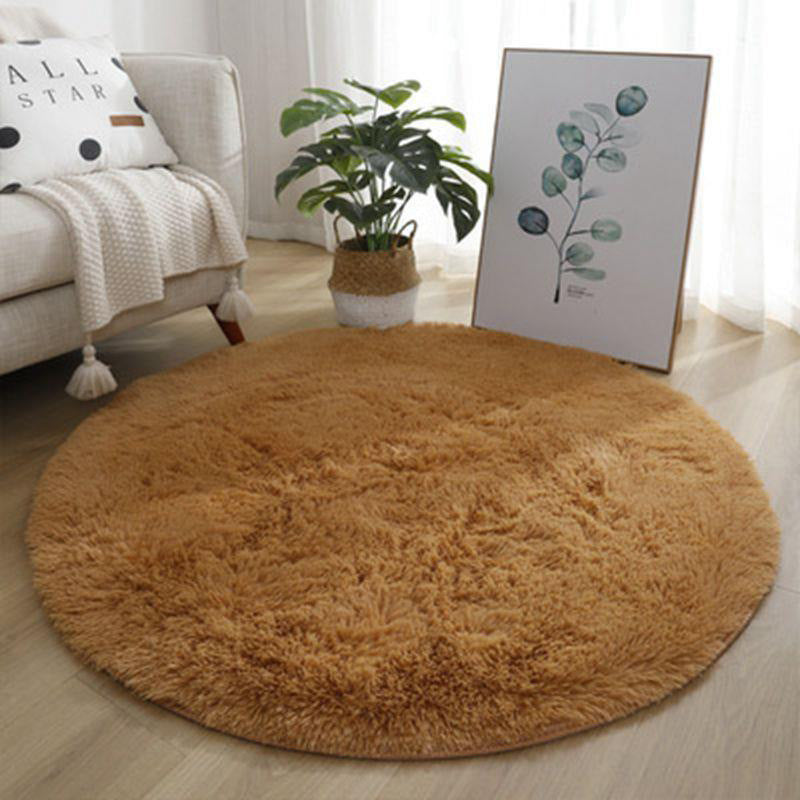 Round silk wool carpet study living room coffee table mat bedroom bedside blanket stuffed hanging basket rocking chair computer chair floor mat