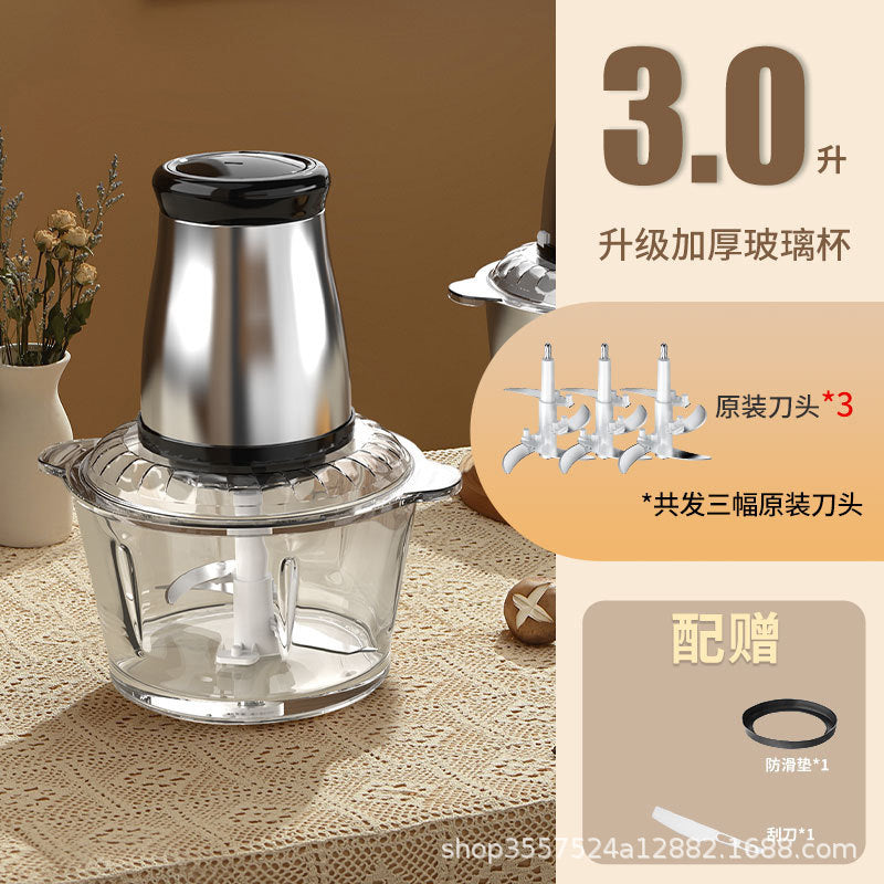 stainless steel meat grinder small for home mixer dumpling meat filling large capacity automatic food processor wholesale