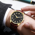 Quartz men's business leather belt alloy luminous swiss light luxury watch - direct from the source, wholesale prices