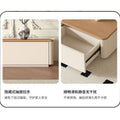 Cream style solid wood tv cabinet living room for home small apartmentaccessible luxuryclassy rounded corner combination cabinet tv cabinet floor