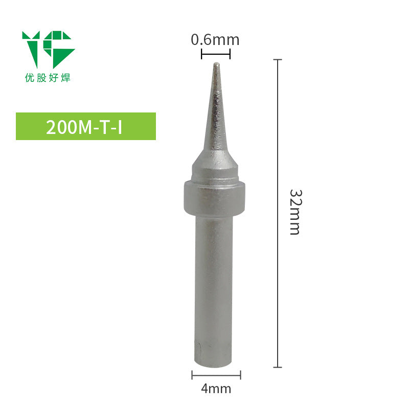 203H electric soldering iron head 90W high frequency welding table 200 Luo iron head pointed nozzle horseshoe K knife head welding table nozzle universal matte