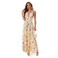 Vacation-ready, elegant printed maxi dress with a flowy skirt and spaghetti straps – a chic and stylish new arrival for women's summer